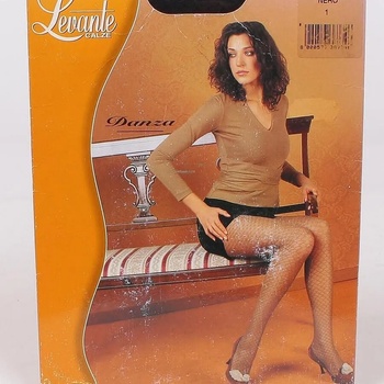 Image 1 of Ефектен фигурален чорапогащник в черно