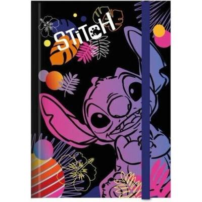 Stitch desky na sešity A4 vzor 1 black