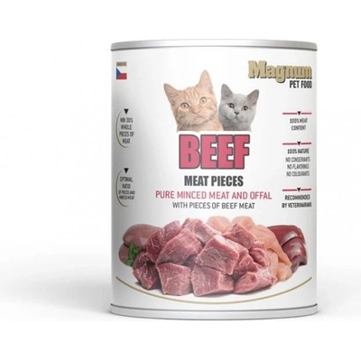 Magnum Meat Pieces beef cat 0,8 kg