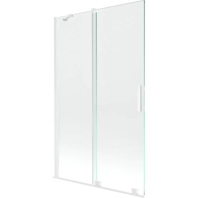 Mexen Velar параван за вана 2-крилен плъзгащ се 110 x 150 cm, прозрачен, бял (896-110-000-01-20)