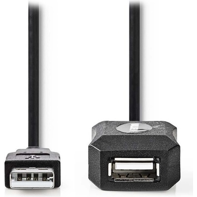Nedis CCGL60EXTBK50 aktivní USB 2.0/ zástrčka USB-A - zásuvka USB-A, 5m, černý