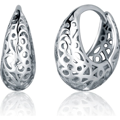 JVD Moderné oválne strieborné náušnice SVLE2599X860000