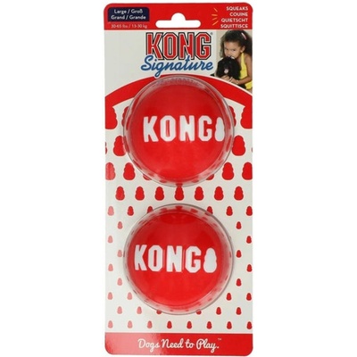 Kong Hračka guma Signature loptu 2 ks L
