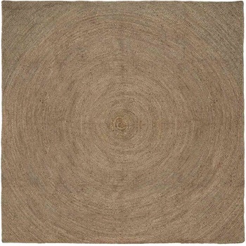 vidaXL Килими за помещение Сиво 200 x 200 cm юта (42010545)