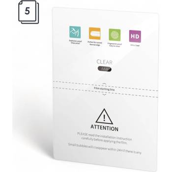 Image 1 of Защитно фолио на лист No brand, Hydrogel, 5pcs, For plotter, TPU, Clear, 145um, 120x180mm - 52736 (DE-52736)