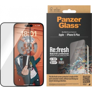 Panzer Стъклен протектор PanzerGlass за Apple iPhone 15 Plus Recycled Glass UWF wA