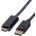 Roline Кабел DisplayPort 1.2 DP - HDMI 4K60Hz, M/M, 5 м, черен 11.04. 5788-10 (11.04.5788-10)
