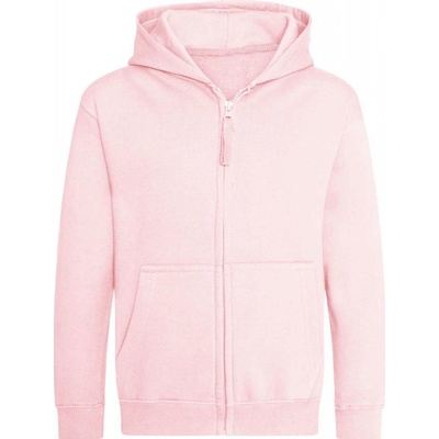 Just Hoods dětská mikina na zip College pastelová růžová