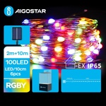 Aigostar - LED соларен коледен гирлянд 100xLED/8 режима 12m IP65 многоцветен (AI0422)