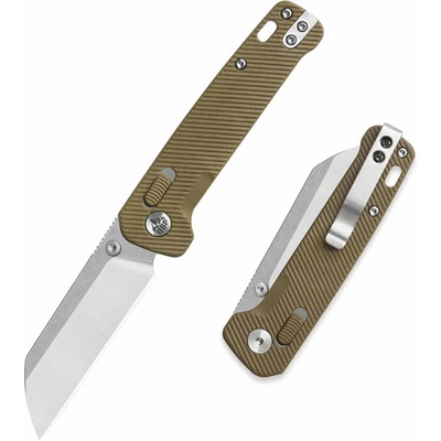 QSP knife Penguin Glyde Lock 14C28N, zavírací s klipem, khaki QS130GL-C1