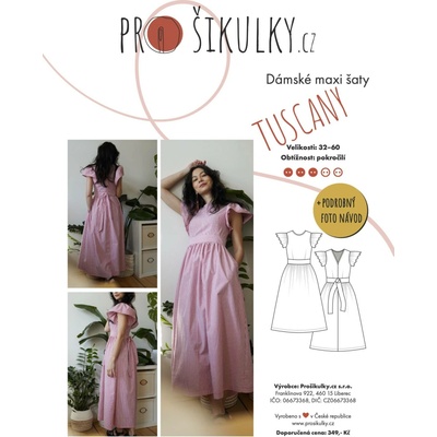 Dámské maxi šaty TUSCANY | 32 - 60 - Česky – Zboží Dáma