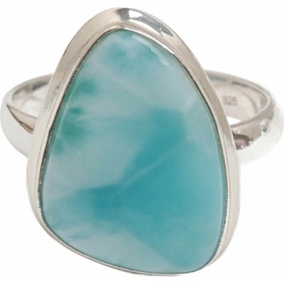 Nefertitis Larimar prsten stříbro LOT460