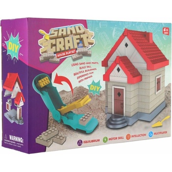 Teddies Stavebnice Dům s pískem s doplňky