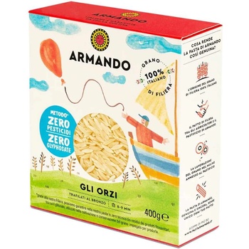ARMANDO Паста за супа Орзо 400 г, armando (arm8005709280267)