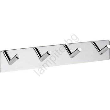 Bemeta Закачалка 25, 5x4, 5 cm неръждаема стомана/сребриста (BD0058)