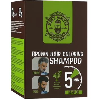 Image 1 of Men's Master Оцветяващ шампоан, кафяв, 10 броя