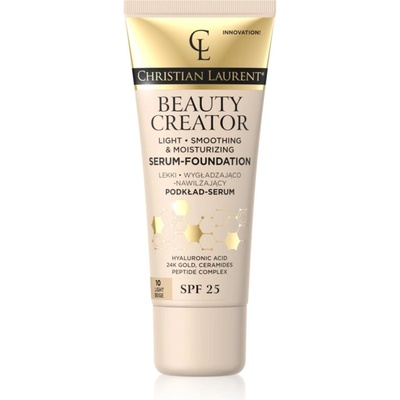 Christian Laurent Beauty Creator лек хидратиращ фон дьо тен SPF 25 цвят 10 Light Beige 30ml