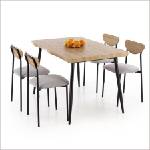 Halmar Комплект маса DICKY с 4 стола (DICKY/hal/table-chairs)