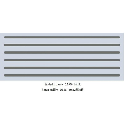 Dollken Schodová PVC hrana TK New Generation A 40, 250cm 1160/0146 hliník/tm. šedá u