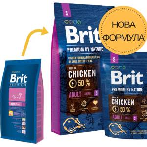 Brit Premium by Nature Adult S - За дребни породи с 50% Пилешко