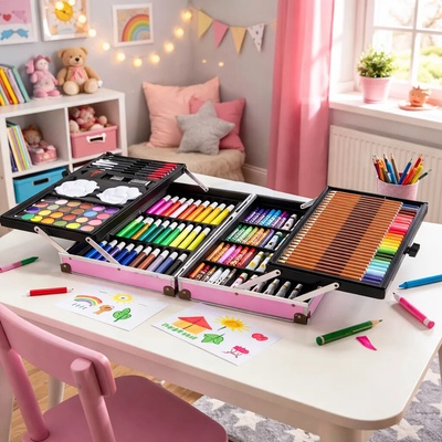 Iso Trade Maaleo Malířská sada v duralovém kufříku 145 ks – Sleviste.cz