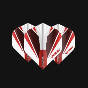 Winmau Пера winmau alpha white & red