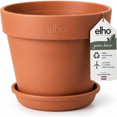 Plastový květináč elho GREEN BASICS 35 cm terakotový