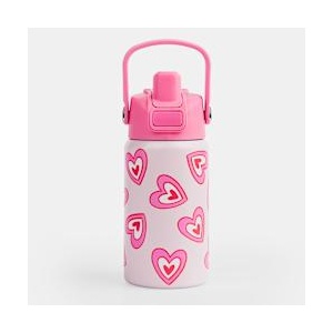 Goomby Бутилка за вода 420мл Pink Retro Hearts