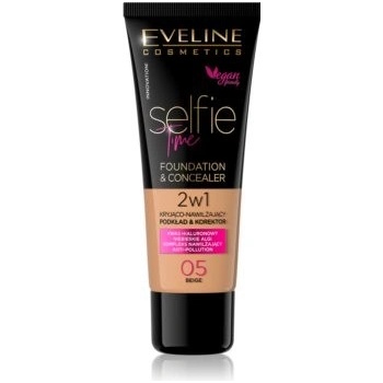 Eveline Cosmetics Selfie Time Make-up a korektor 2 v 1 05 Beige 30 ml