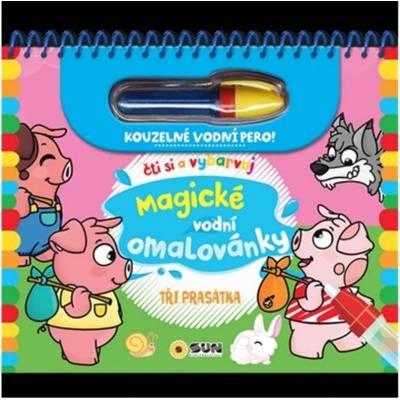 Magické vodní omalovánky- Tři prasátka