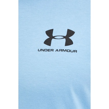 Under Armour Тениска Under Armour SPORTSTYLE LEFT CHEST в синьо с изчистен дизайн 1326799 (1326799.)