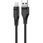 ACEFAST - Кабел за данни (C3-02) - USB към Lightning, 2.4A, 480Mbps, MFi сертификация, 1.2 м - Черен