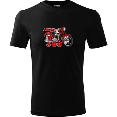 Tričko Jawa 500 OHC čierna