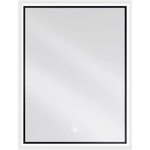 Mexen Erma осветено огледало за баня 60 x 80 см, LED 6000K, антипара, черна рамка (9814-060-080-611-70)
