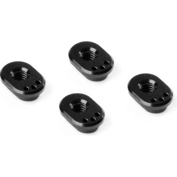 Xray X4 ALU CASTER BUSHING FRONT 5° / REAR 2.5°/3.5° 3 DOTS 4