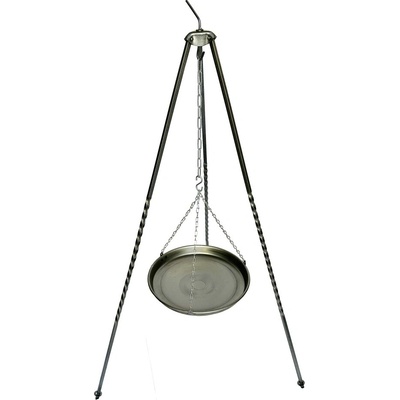 Helakri Pánev 34 cm nad oheň s řetízkem (železná)