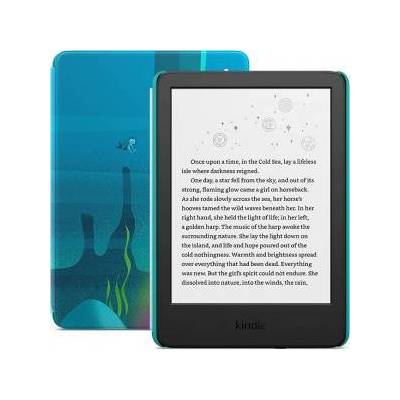 E-Book Reader Kindle Kids (2022 RELEASE), 16GB, OCEAN EXPLORER, син, 6 инча, включва калъф