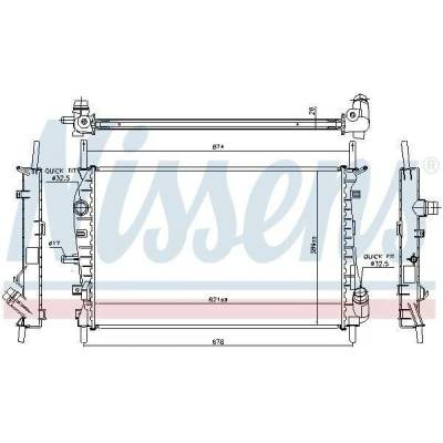 Chladič motoru NISSENS 62023A