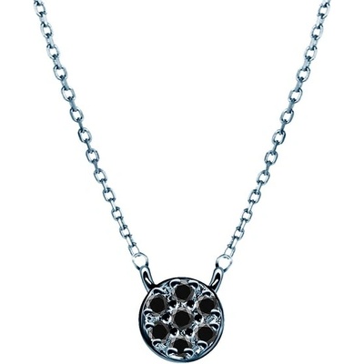 Savicki Náhrdelník biele zlato čierne diamanty SAVN05947 W C