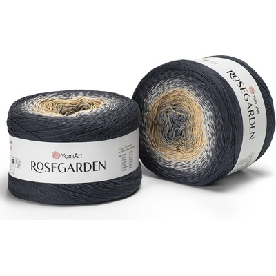 Yarn Art Rosegarden 323 světle šedá, okrová, béžová, šedá, tmavě šedá