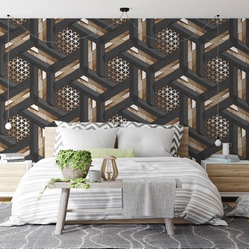 Image 1 of Art gift Фототапет -Фигурална плетеница 2