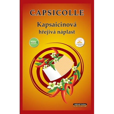 CAPSICOLLE Kapsaicinová hřejivá náplast 12 x 18 cm 1 ks – Sleviste.cz