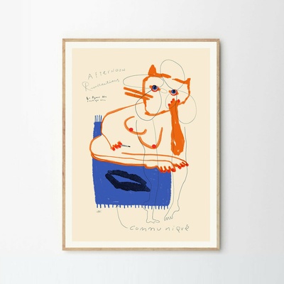 Moikka Plagát Afternoon Communiqué by Das Rotes Rabbit 50x70