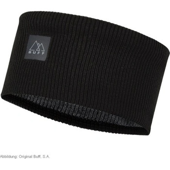 Buff Cross Knit headband Solid Black