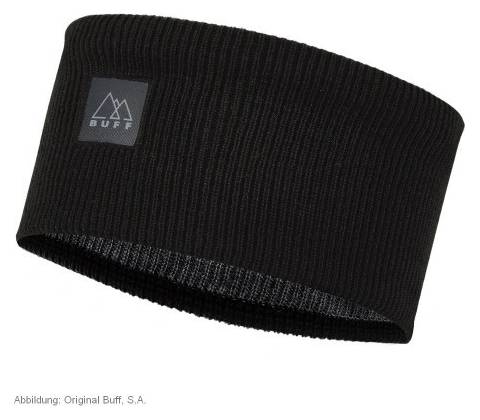 Buff Cross Knit headband Solid Black