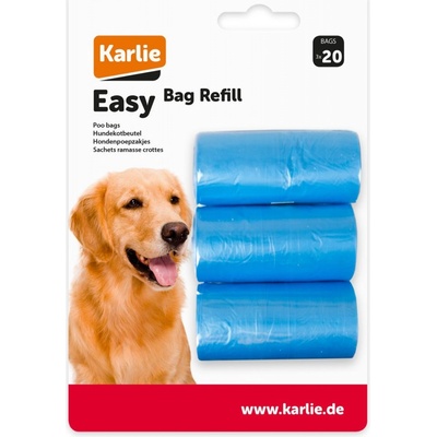 Karlie Flamingo Sáčky na psie exkrementy modrej 3 x 20 ks