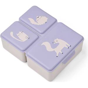 LIEWOOD Детски контейнер за храна Liewood Kid's Driss Lunchbox Food storage - Cat / Warm Lilac - размер 1, 2 l (532-3370-0411)