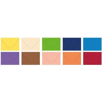 Dopisní obálka barevná 120g C6 114x162mm - mix barev