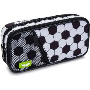 YOLO Ученически несесер YOLO - Soccer Ball, 2 ципа (121274-170-6)