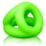 Shots Toys Светещ в тъмното троен пенис пръстен Ouch!